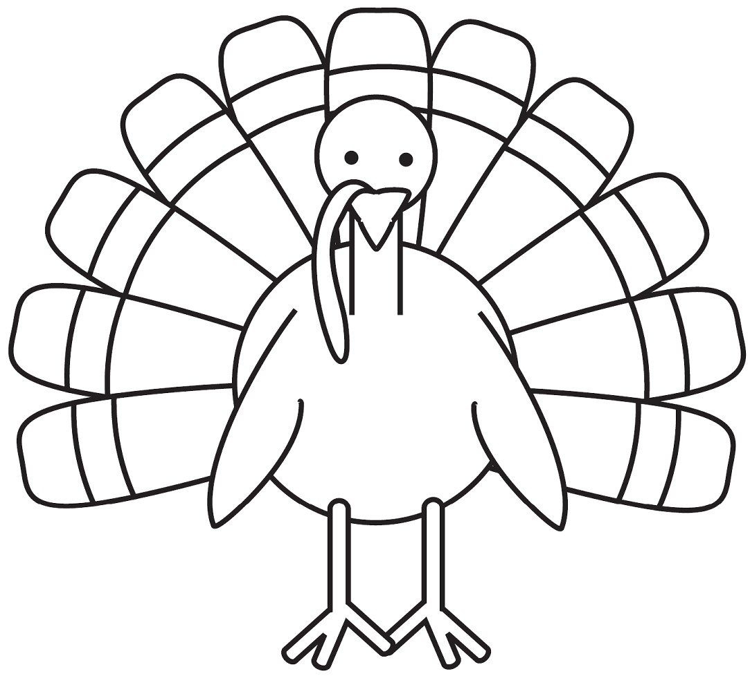 Turkey Coloring Page - Free Large Images | School Decoration Ideas - Free Printable Turkey