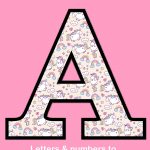 Unicorn Letters & Numbers To Print 3   Free Printable Alphabet   Printable Alphabet Letters Free Download