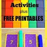 Unifix Cubes Activities Plus Free Printables | Snap Cards   Free Printable Snap Cards