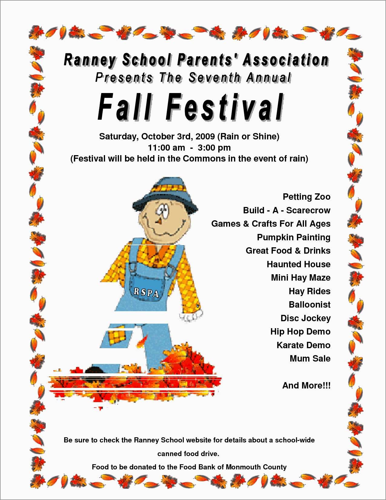 Free Printable Fall Flyer Templates