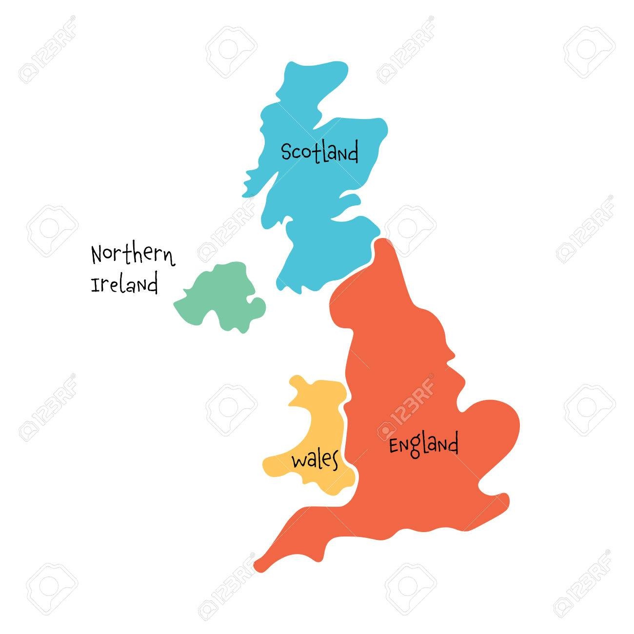 United Kingdom, Aka Uk, Of Great Britain And Northern Ireland - Free Printable Map Of Uk And Ireland