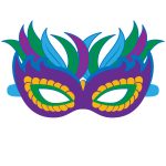 Venetian Mask Template | Free Printable Papercraft Templates   Free Printable Masquerade Masks