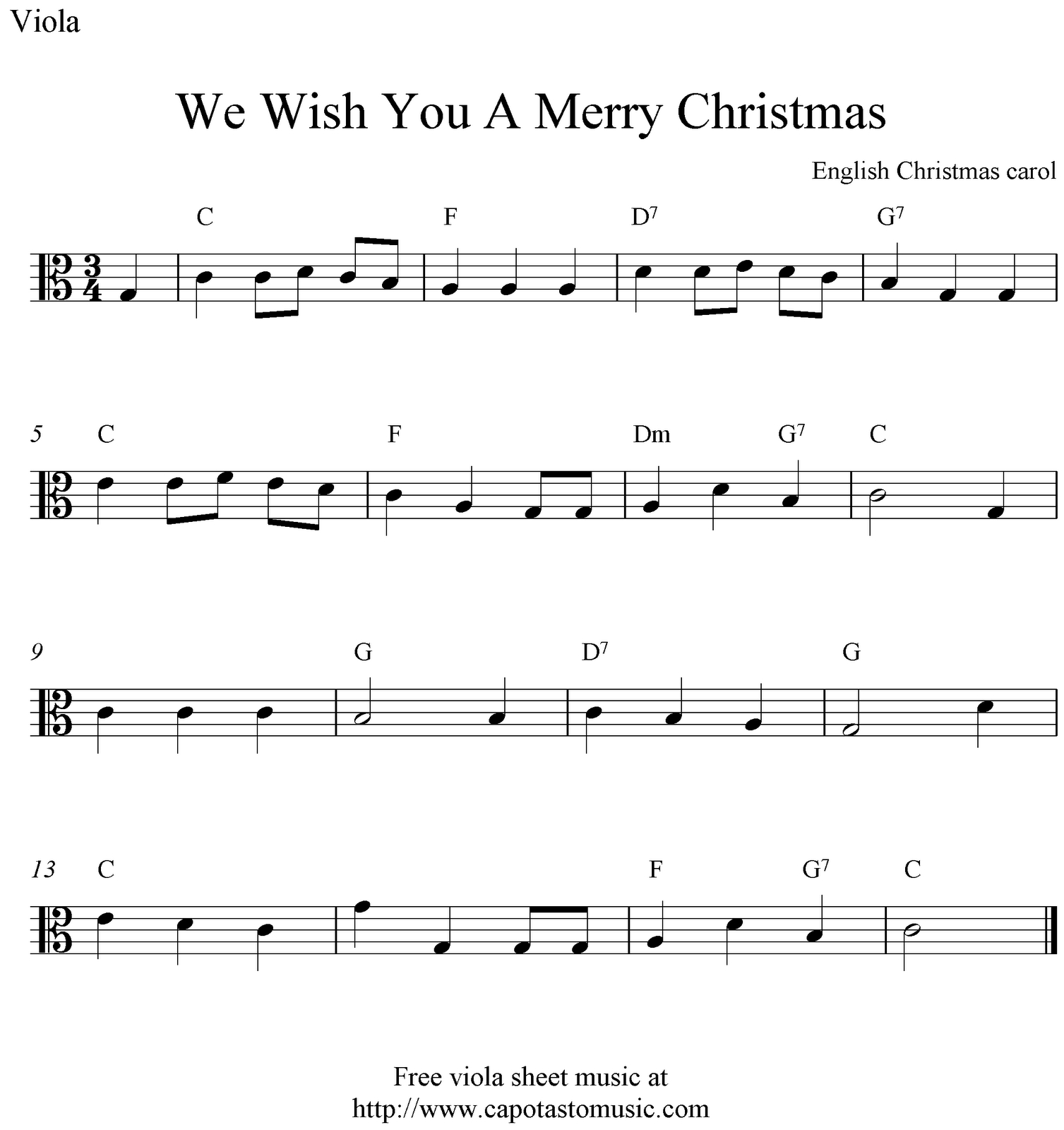Viola Sheet Music For Christmas | Free Easy Christmas Viola Sheet - Viola Sheet Music Free Printable