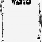 Wanted Poster Template For Kids Ctzobx5Z | Community Helpers | Wild   Wanted Poster Printable Free
