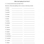 Week 5 Cl Consonant Fifth Grade Spelling Worksheets | Lessons   7Th Grade Spelling Worksheets Free Printable