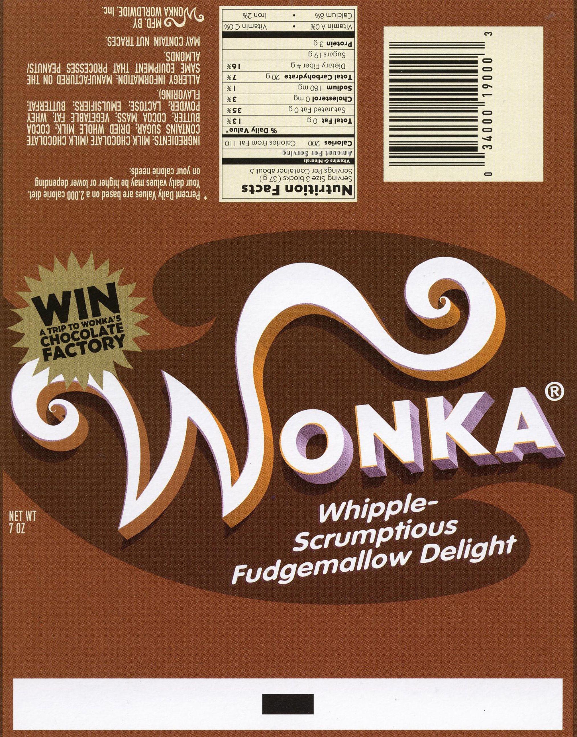 Print Free Printable Wonka Bar Wrapper Template