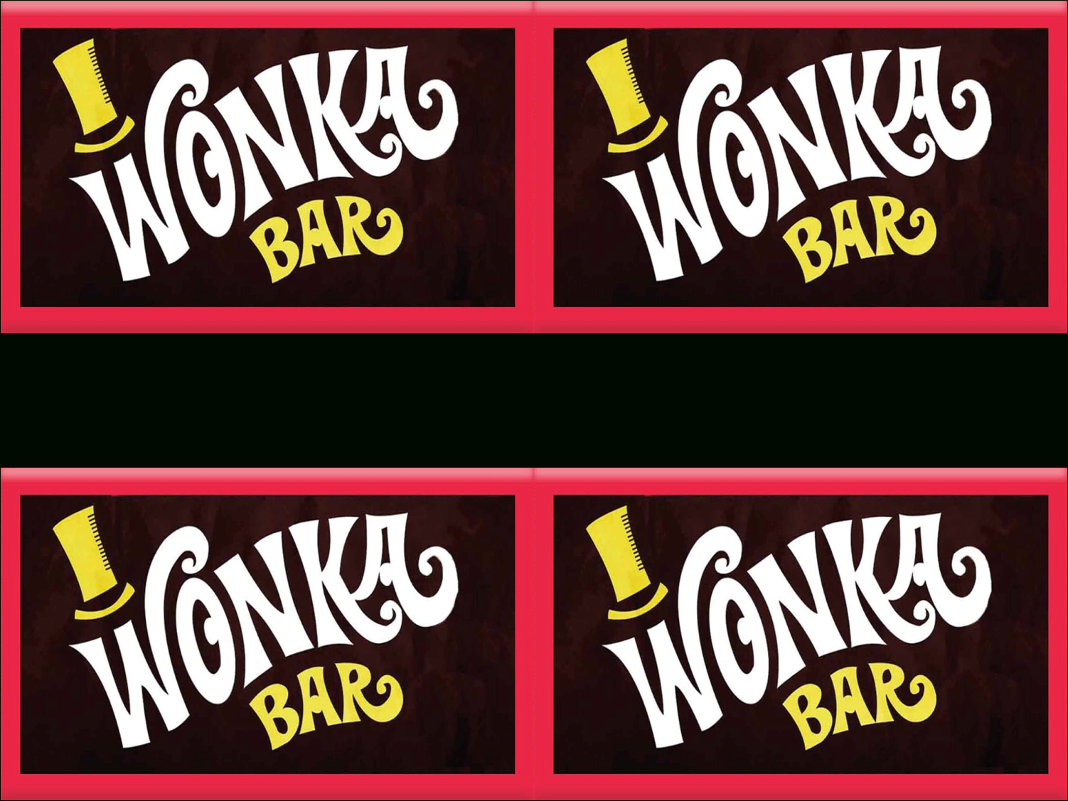 Wonka Bar Wrappers Printable Printable World Holiday