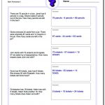 Word Problems   Free Printable Maths Worksheets Ks1