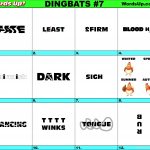 Words Up? Dingbat Puzzles   Free Printable Dingbats Puzzles