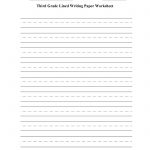 Writing Worksheets | Lined Writing Paper Worksheets   Free Printable Handwriting Paper For First Grade