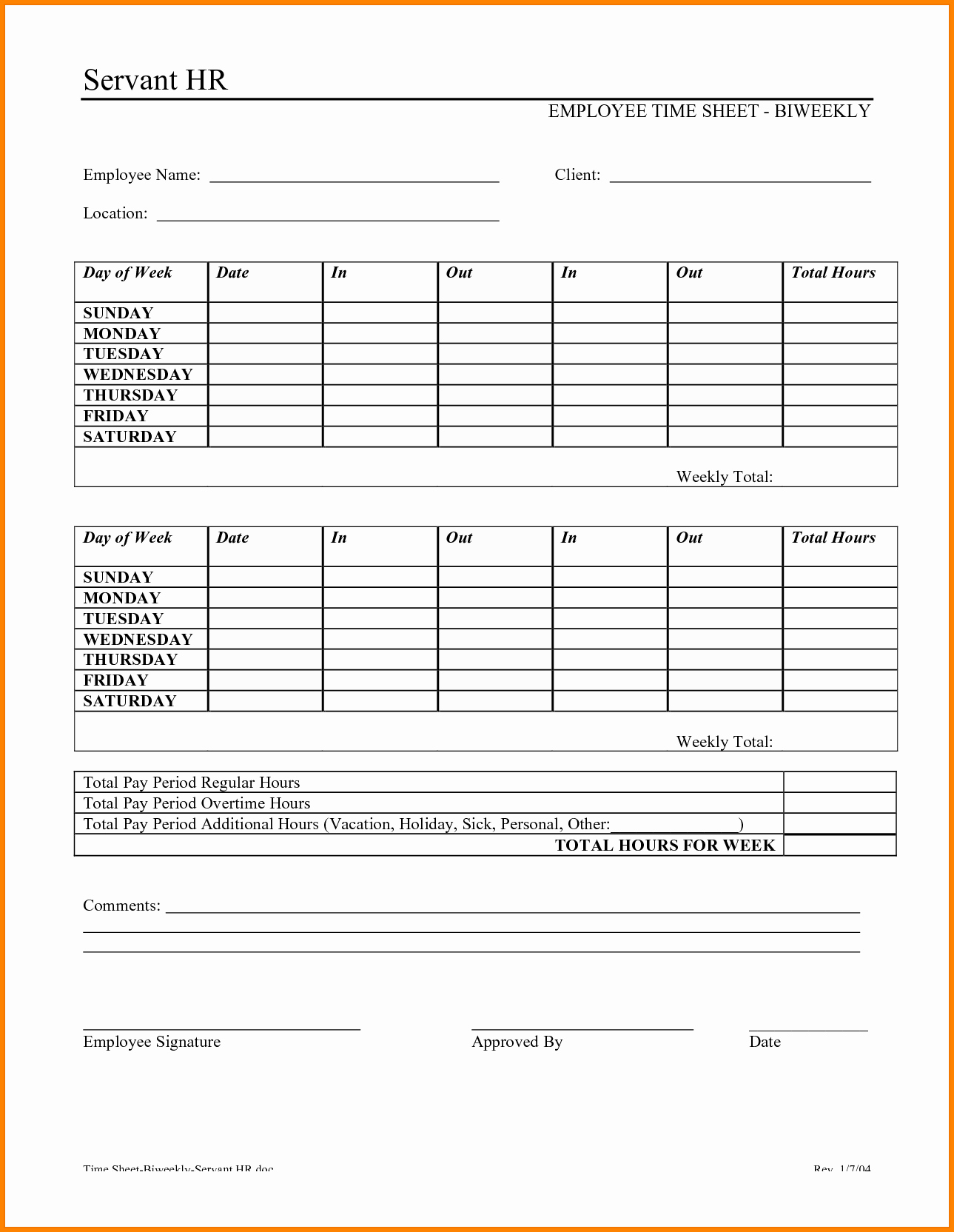 004 Free Bi Weekly Timesheet Template Ideas Employee For Printable - Free Printable Time Sheets