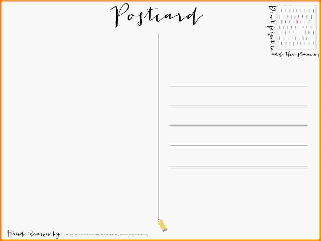 004 Free Printable Postcard Template Avery Templates For Kids - Free Printable Postcards