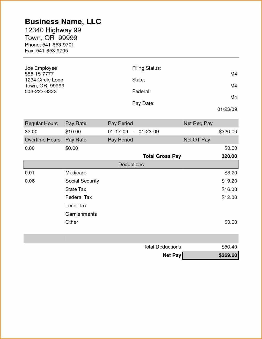 007 Pay Stub Template Free Ideas Fascinating With Calculator Canada - Free Printable Paycheck Stubs
