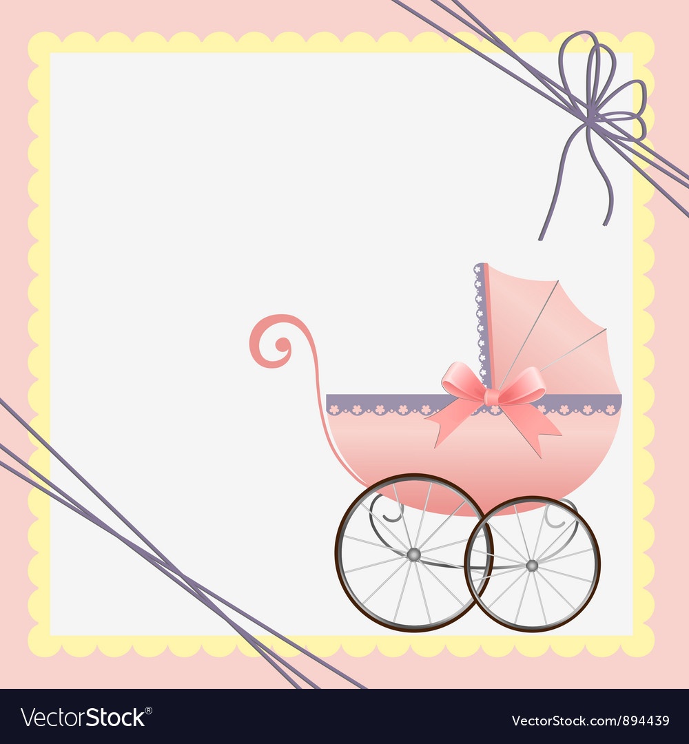 012 Cute Template For Baby Card Vector Free Printable Cards - Free Printable Baby Cards Templates