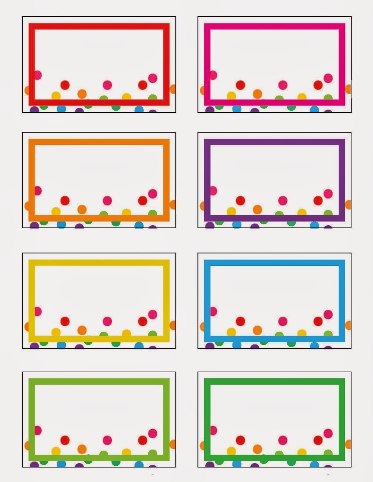 013 Free Printable Rainbow Label Templates Within For Kids Template - Free Printable Label Templates