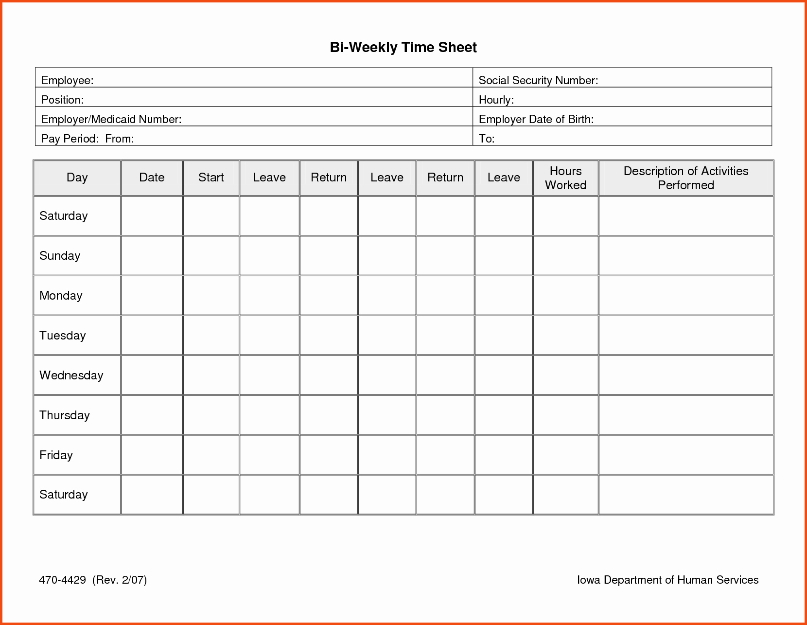 015 Daily Timesheet Template Free Printable Ideas Download Time - Free Printable Blank Time Sheets