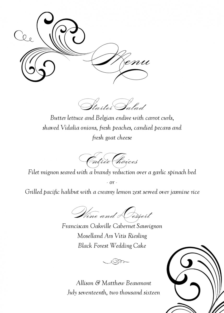 015 Free Printable Restaurant Menu Templates Best And Professional - Free Printable Menu Templates Word