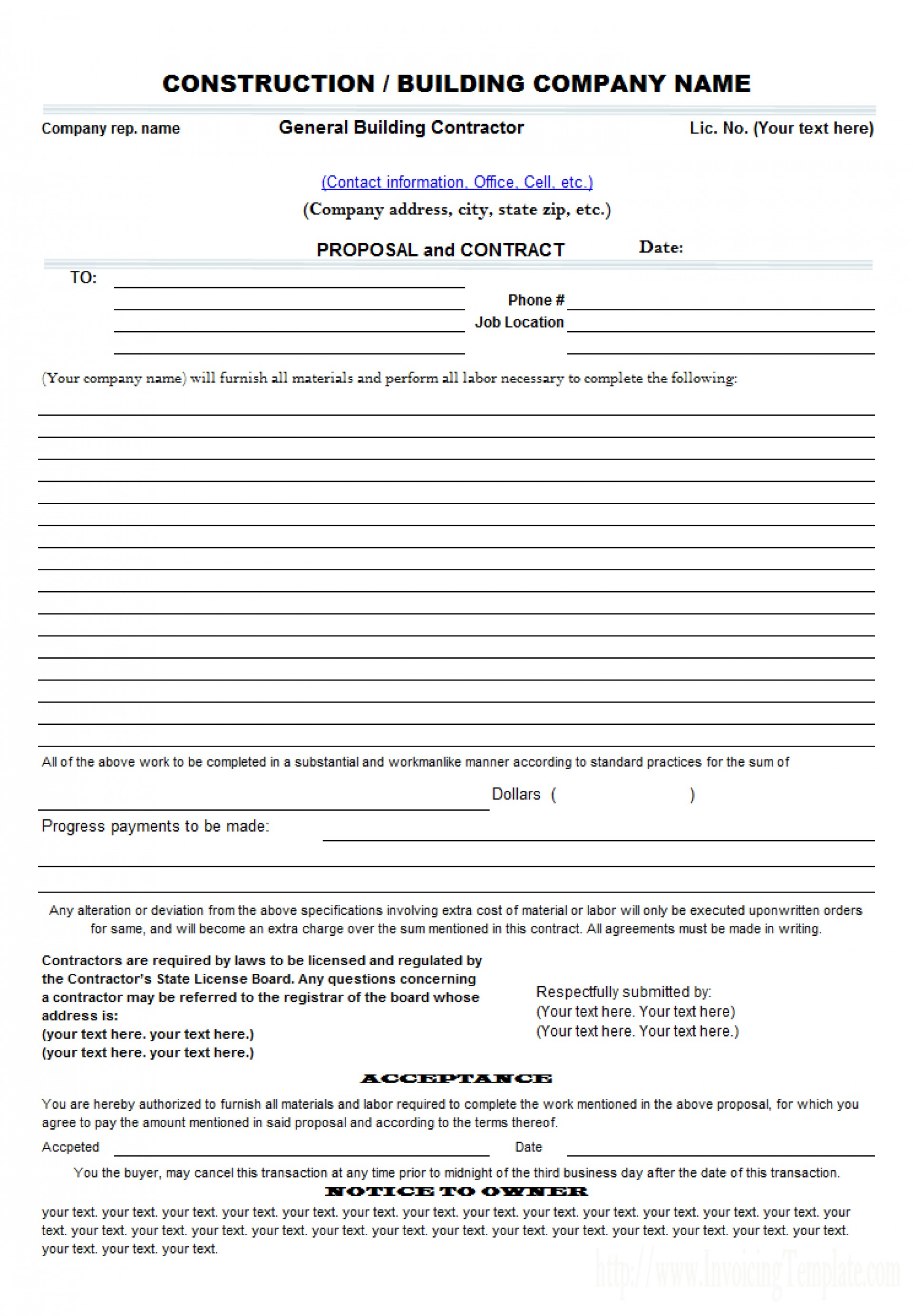 019 Free Construction Contract Template Excellent Ideas Uk Downloads - Free Printable Construction Contracts