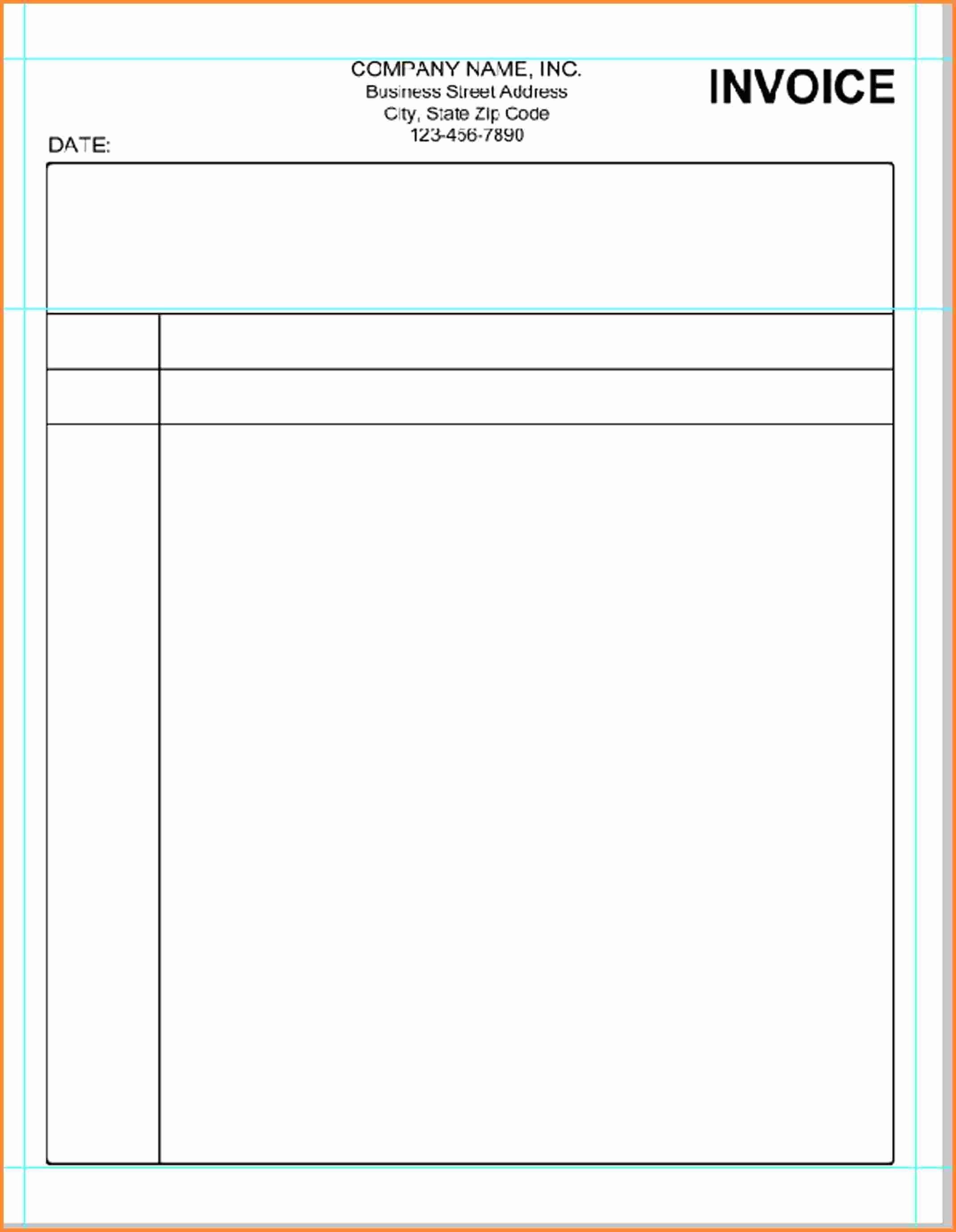 Billing Invoices Free Printable Invoice Forms Templates Blank Design