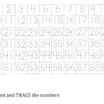 1 50 Number Charts To Print | Activity Shelter   Free Printable Tracing Numbers 1 50