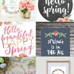 10 Beautiful & Free Spring Printables To Up Your Spring Decor Game   Free Printable Spring Decorations