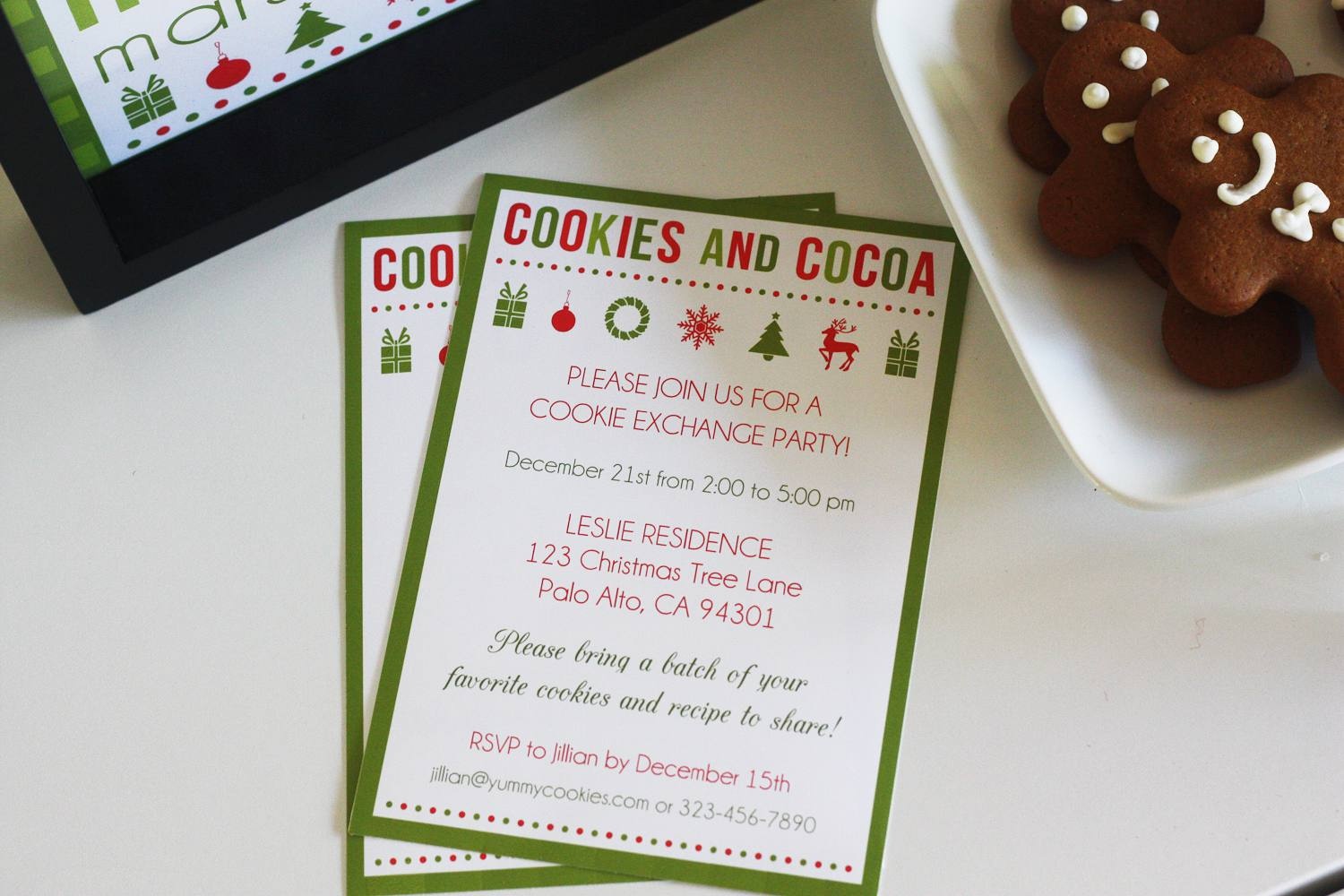 10 Free Christmas Party Invitations That You Can Print - Free Printable Cookie Decorating Invitations