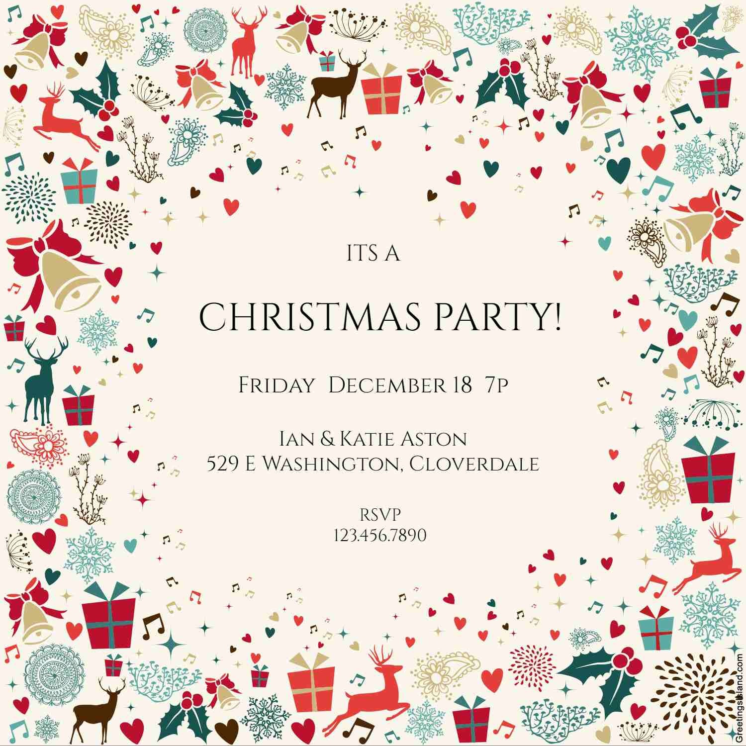 10 Free Christmas Party Invitations That You Can Print Free Printable 
