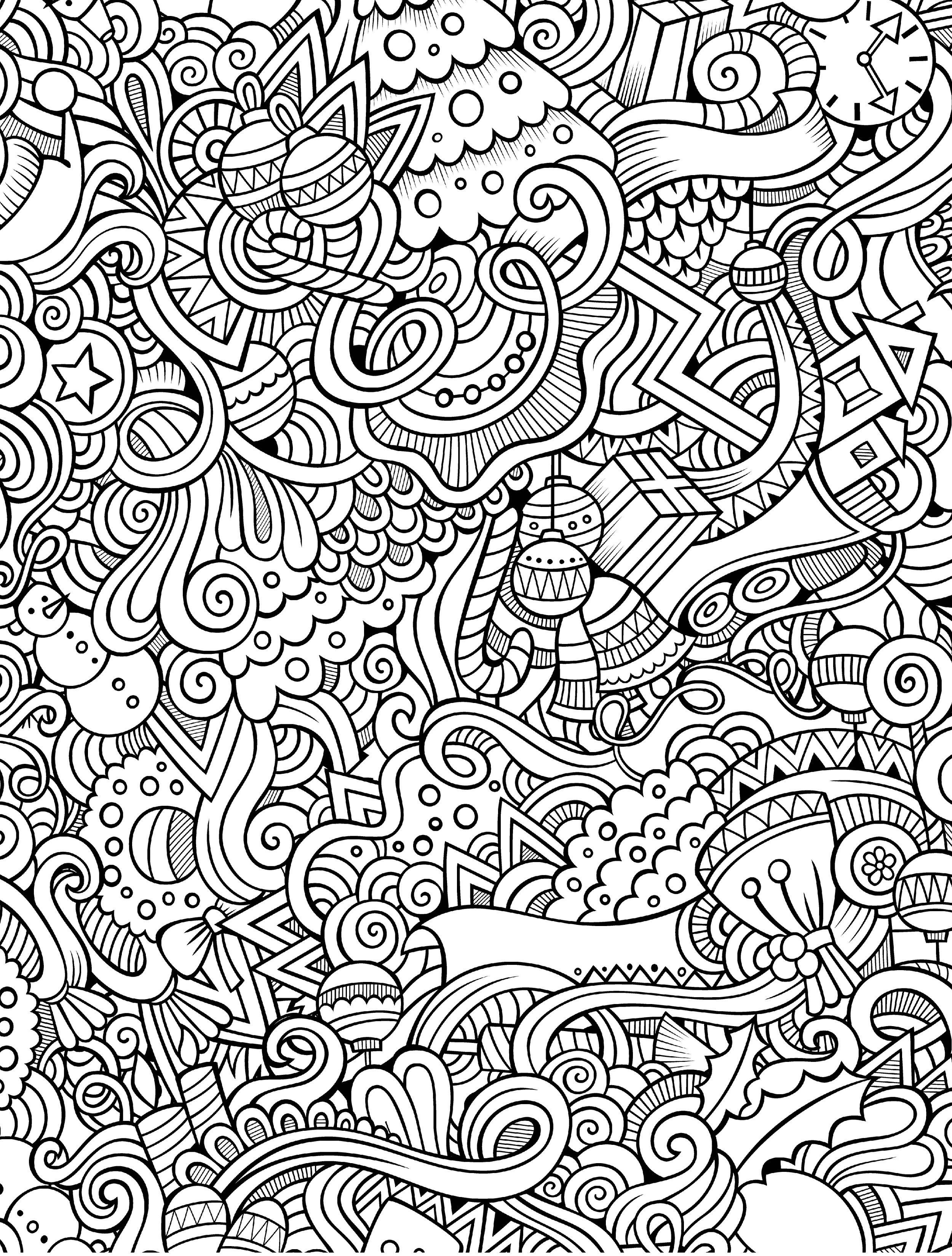 10 Free Printable Holiday Adult Coloring Pages | Coloring Pages - Free Printable Coloring Designs For Adults