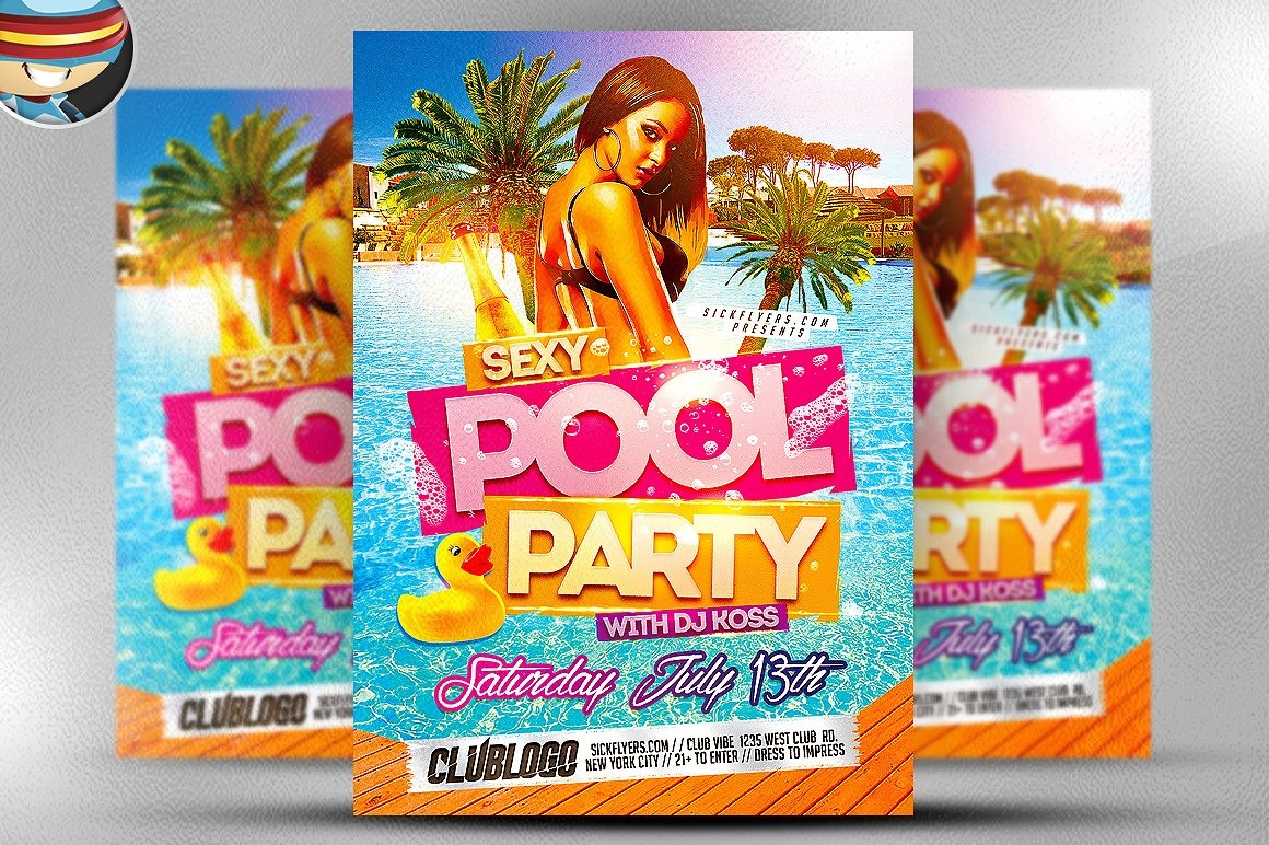 10+ Pool Party Flyer Designs | Design Trends - Premium Psd, Vector - Pool Party Flyers Free Printable