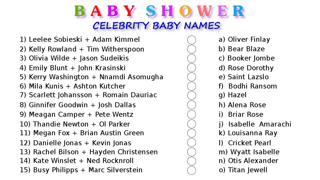 10 Printable Baby Shower Games Your Guests Will Surely Enjoy - Free Printable Baby Shower Games With Answer Key