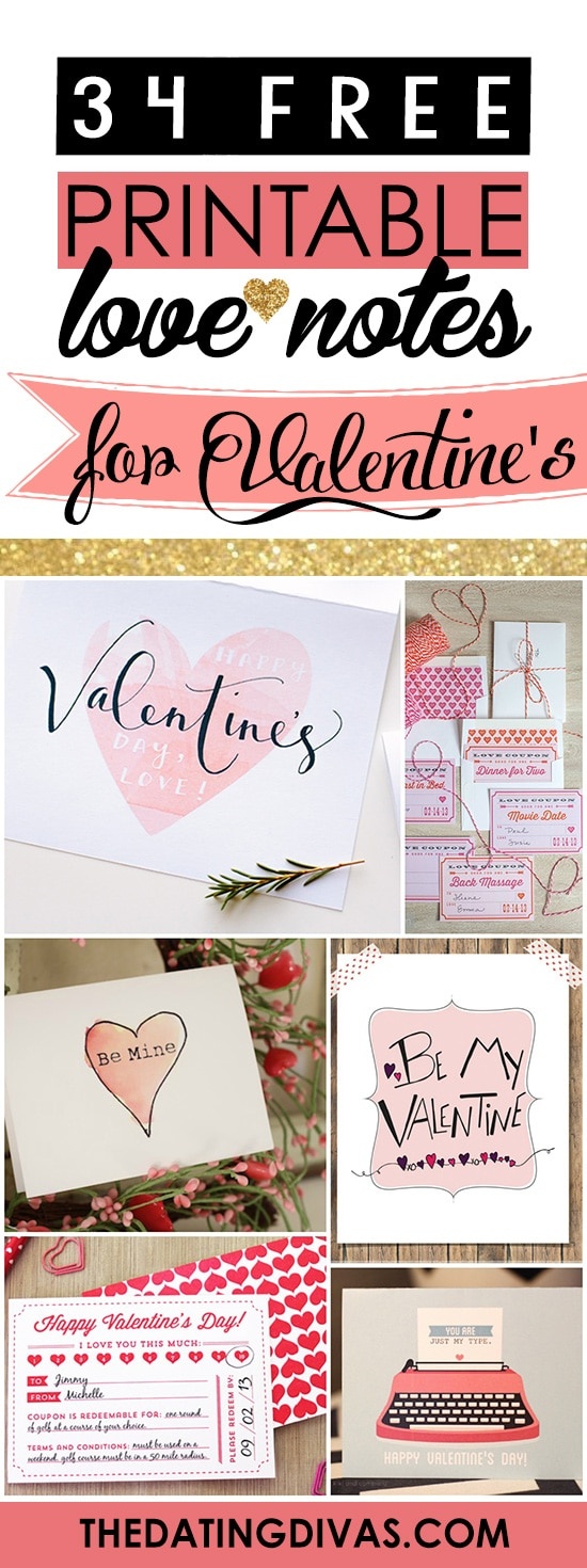 100+ Free Printable Love Notes For Him - The Dating Divas - Free Printable Love Cards
