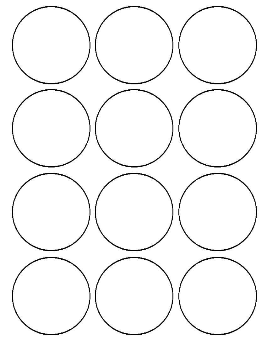 12/ 2.5 Inch Images Per Sheet *** Ships To Us Territory Only. Price - Free Printable 6 Inch Circle Template