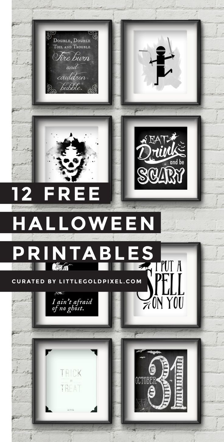Printable Halloween Decorations Scary
