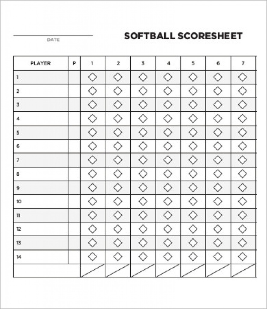 12+ Softball Score Sheet Templates - Pdf, Doc | Free &amp;amp; Premium - Free Printable Softball Stat Sheets
