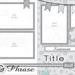 12X12 Two Page Free Printable Scrapbook Layout   Free Printable Scrapbook Pages