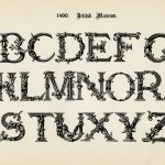 13 Vintage Font Alphabet Letters Images   Printable Alphabet Letter   Free Printable Old English Letters