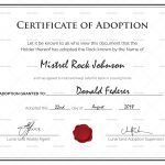 14+ Adoption Certificate Templates | Proto Politics   Fake Adoption Certificate Free Printable