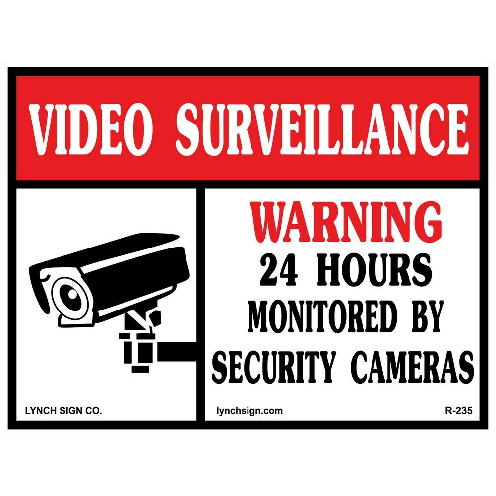 Everbilt 10 In X 14 In Security Cameras In Use Sign 31104 The 