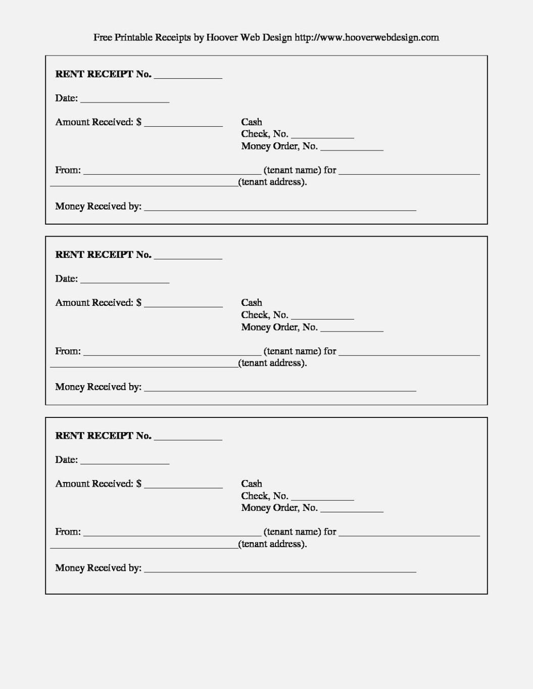 15 Printable Rent Receipts | Zasvobodu – Free Blank Rent Receipts - Free Printable Rent Receipt