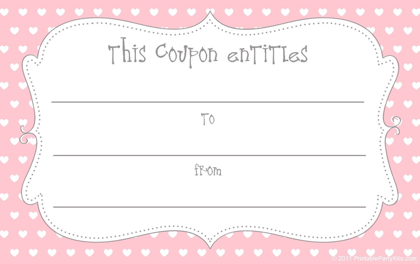 15 Sets Of Free Printable Love Coupons And Templates - Free Printable Coupon Templates