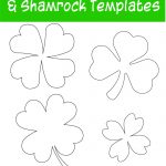 17+ Free Printable Four Leaf Clover & Shamrock Templates   The   Free Printable Shamrock Cutouts
