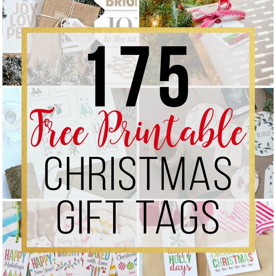 175 Free Printable Christmas Gift Tags - Unoriginal Mom - Free Printable Happy Holidays Gift Tags