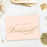 19 Free, Printable Will You Be My Bridesmaid? Cards   Free Printable Will You Be My Bridesmaid Cards