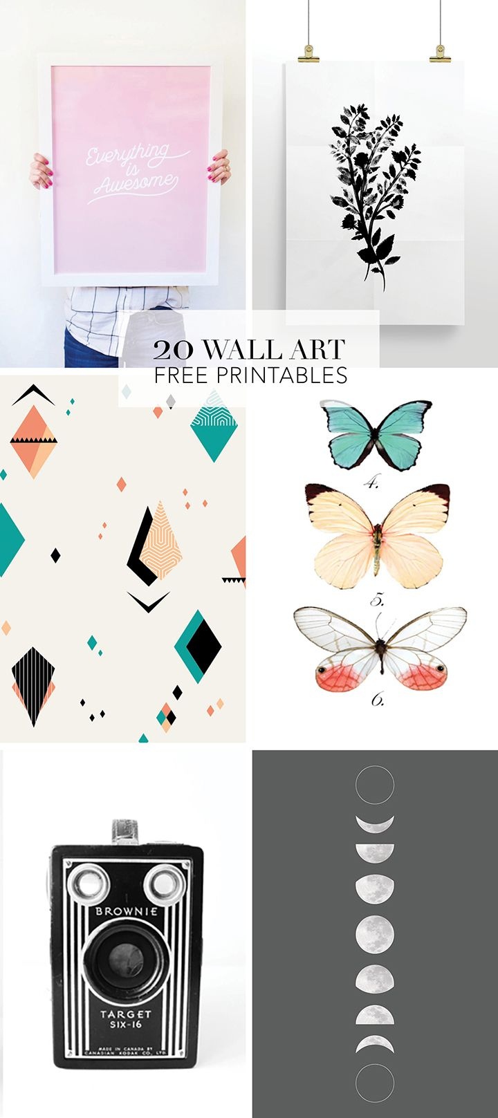 20 Favorite Wall Art Free Printables | Diy Wall Decor | Printable - Free Printable Art Pictures