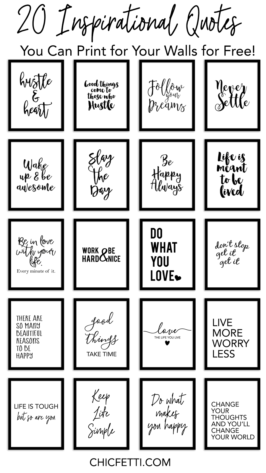 20 Inspirational Quotes You Can Print For Your Walls For Free - Free Printable Inspirational Quotes