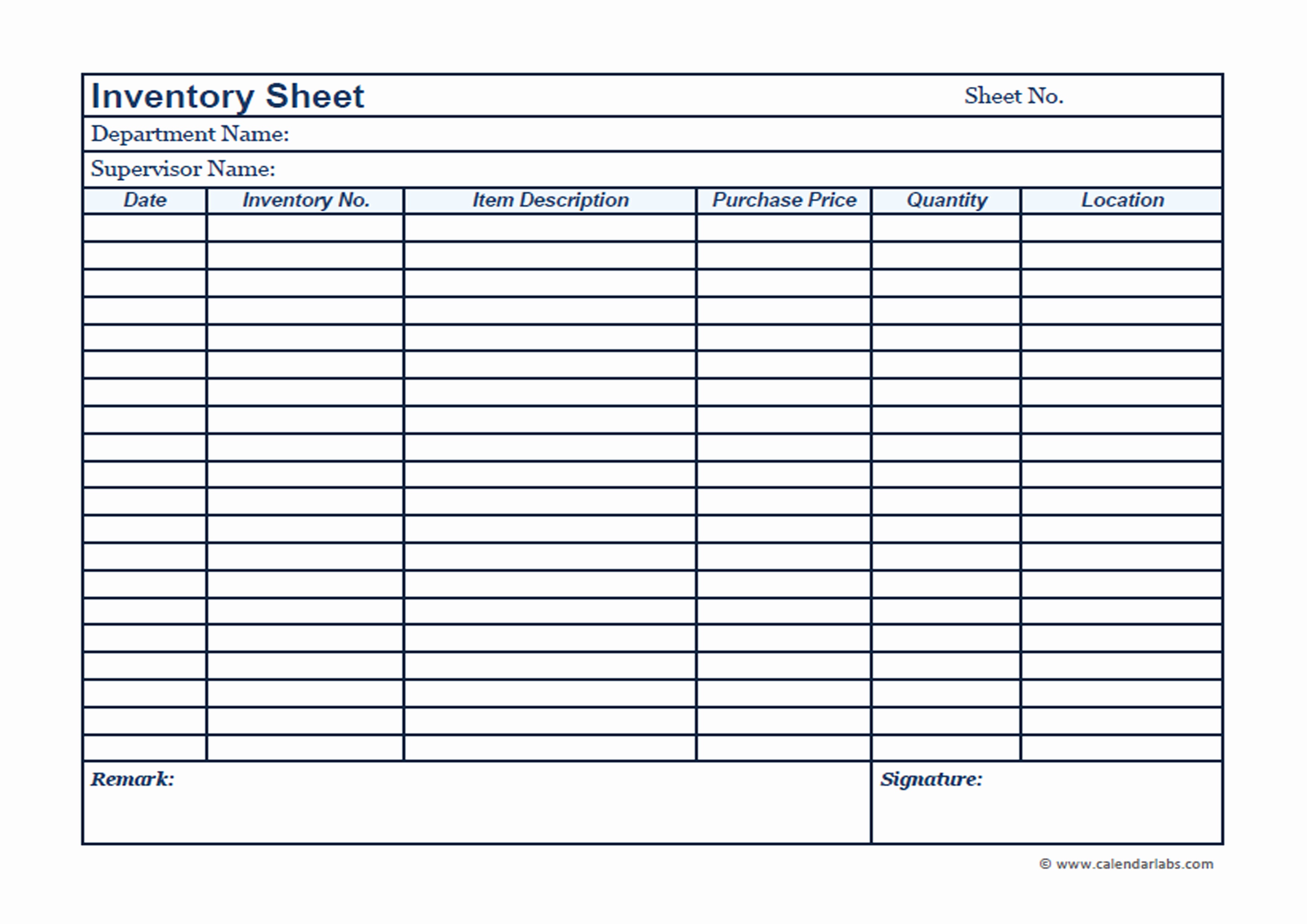 inventory list template google sheets