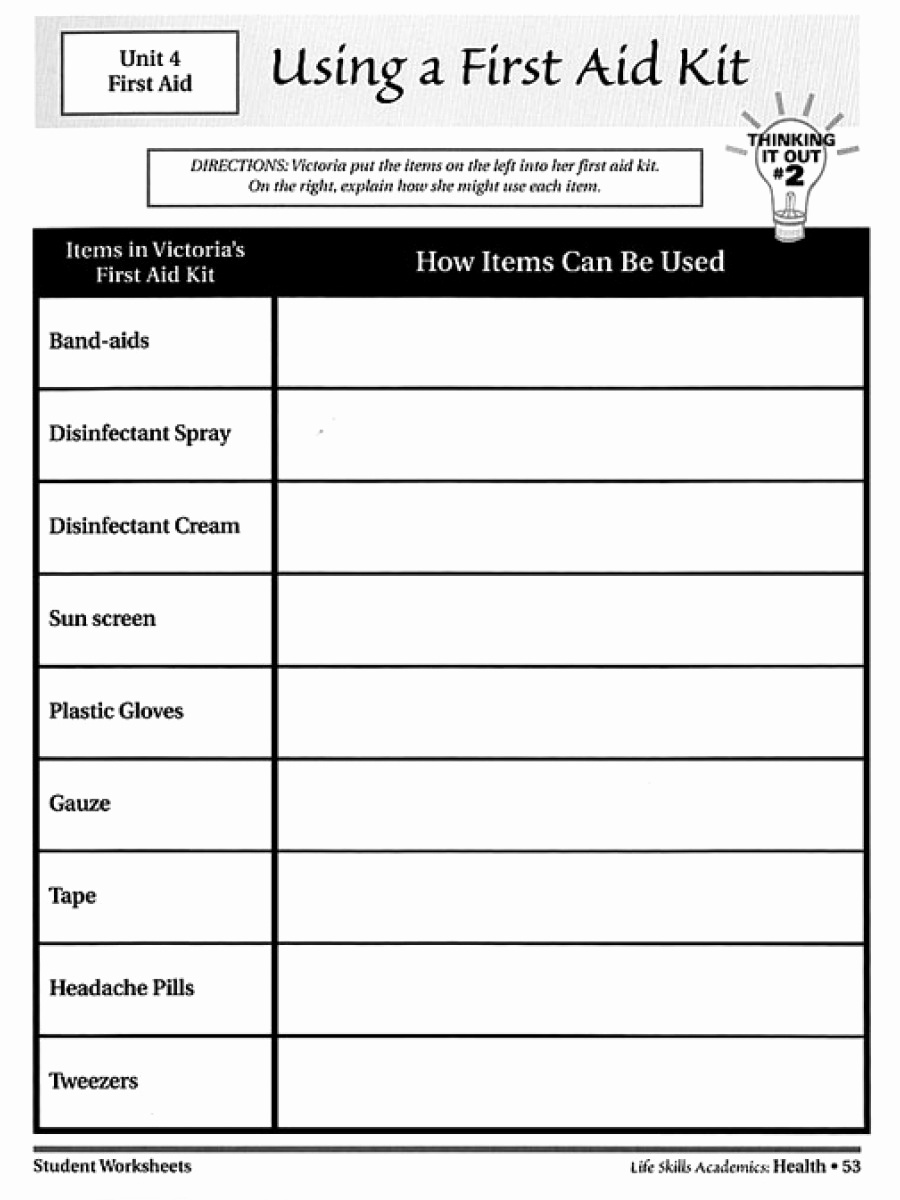 Free Printable Life Skills Worksheets Free Printable