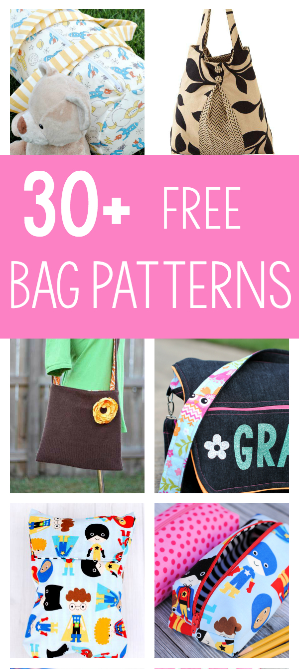 25 Bag Sewing Patterns - Handbag Patterns Free Printable