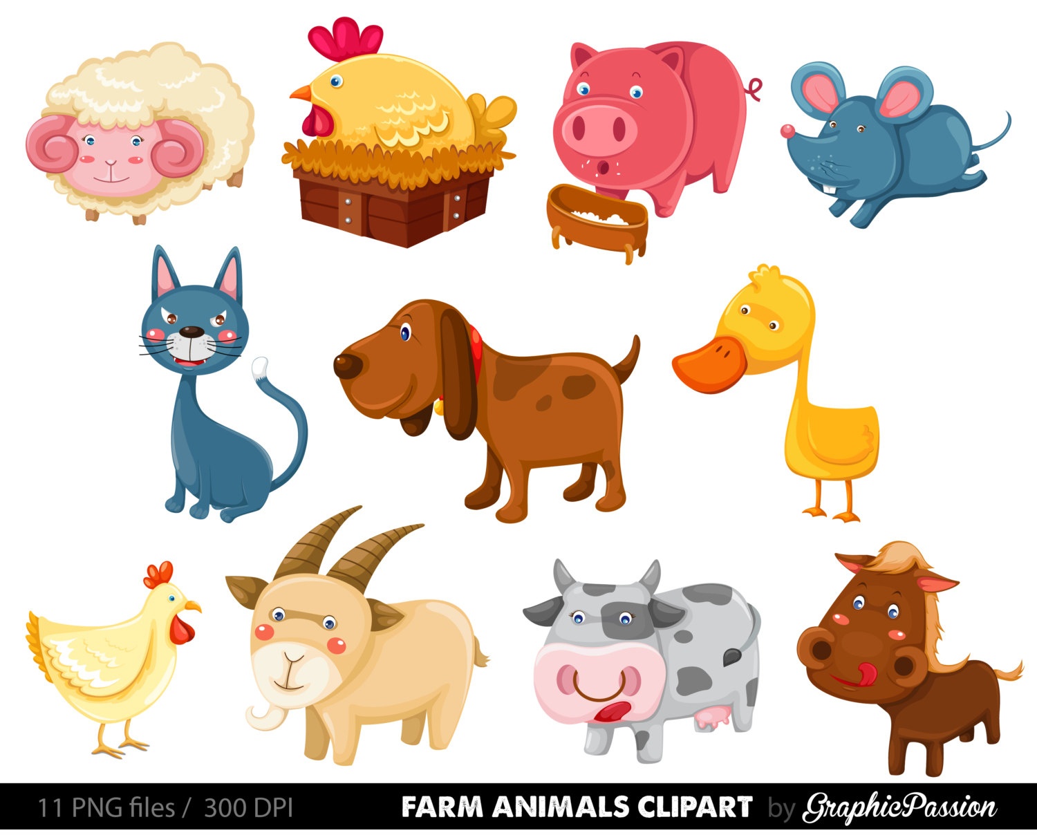 25+ Free Farm Animal Clipart | Clipartlook - Free Printable Farm Animal Clipart