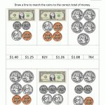 2Nd Grade Money Worksheets Up To $2   Free Printable Money Worksheets For Kindergarten
